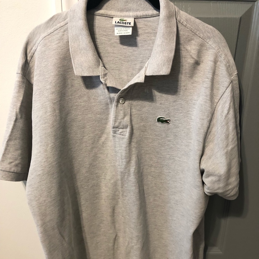 Lacoste grey polo